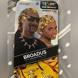 36" x 36" Headwrap Scarf Golden Tropics BROADUS Collection by Shante & Snoop